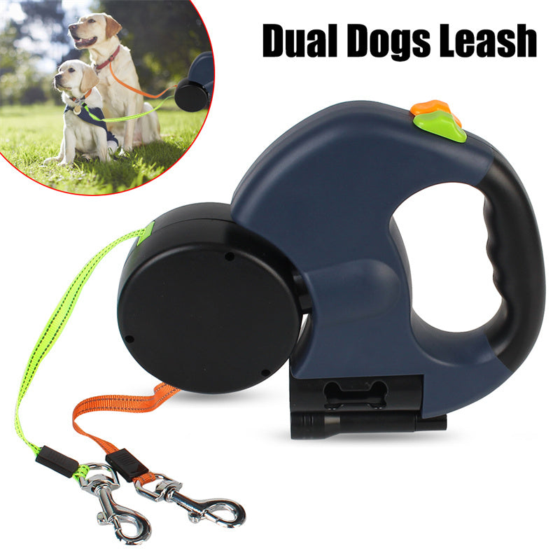 Reflective Dual Pet Walking Leash