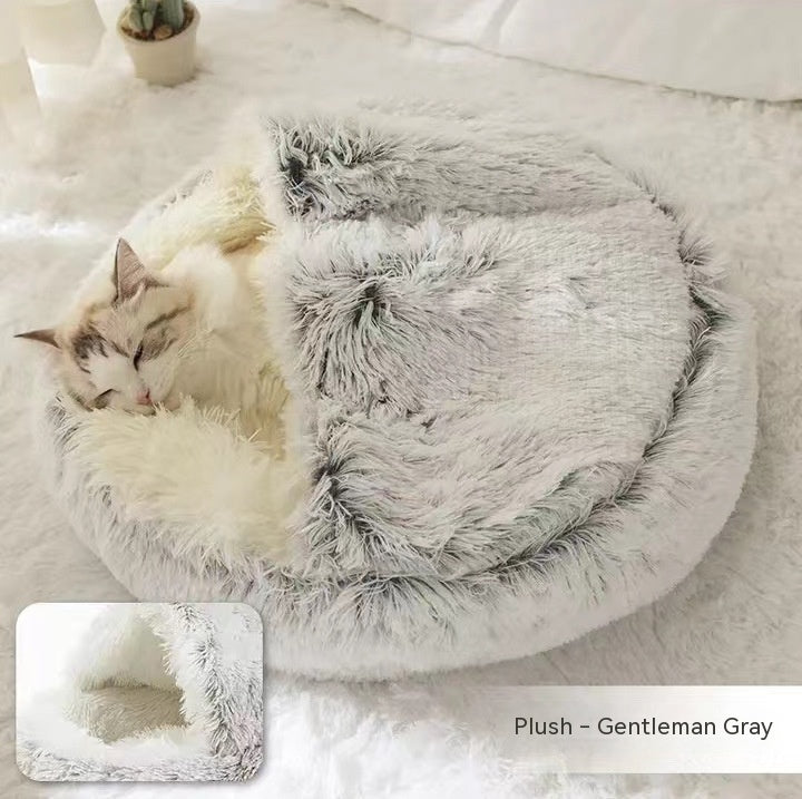 2 In 1 Dog And Cat Bed during Winter