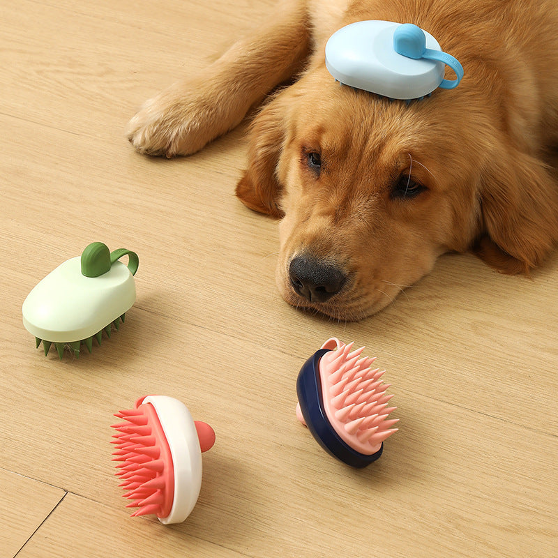 Soft Silicone Pets Hair Comb for Massage and Bath