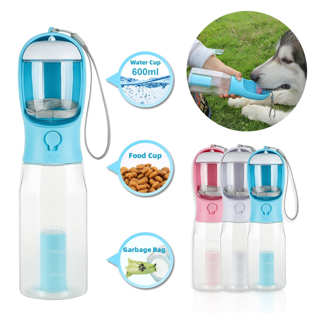 3 In 1 Leak-proof Multifunctional Dog Water Bottle