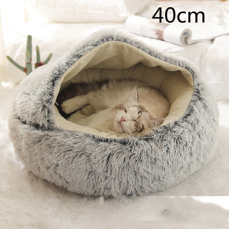 2 In 1 Dog And Cat Bed during Winter
