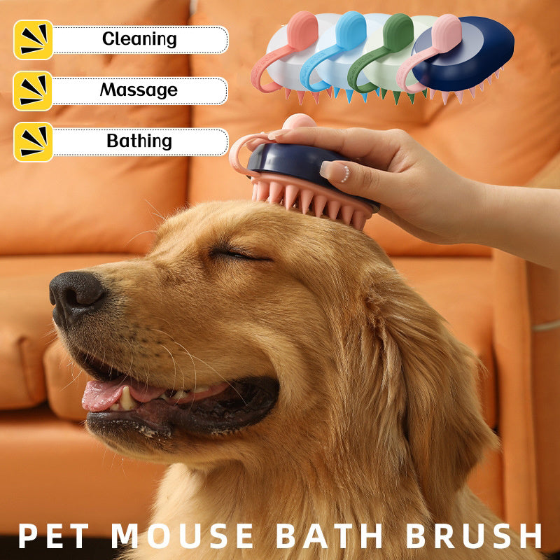 Soft Silicone Pets Hair Comb for Massage and Bath