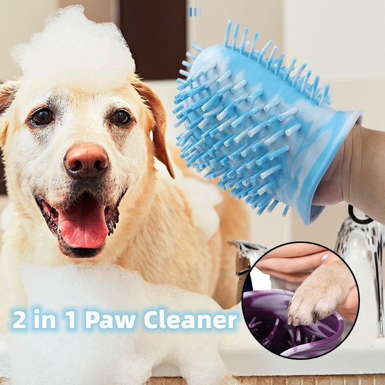 2 In 1 Dog Paw Cleaner Soft Cup