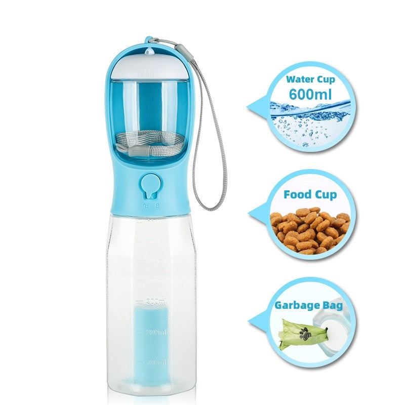 3 In 1 Leak-proof Multifunctional Dog Water Bottle
